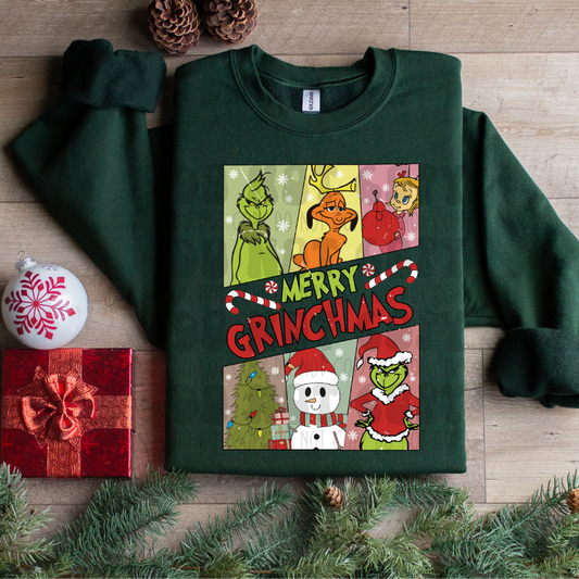 MERRY GRINCHMAS CHARACTERS - DTF TRANSFER