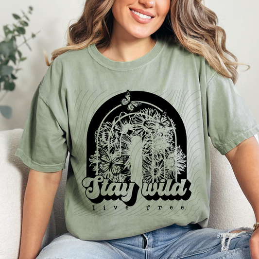 STAY WILD, LIVE FREE - DTF TRANSFER