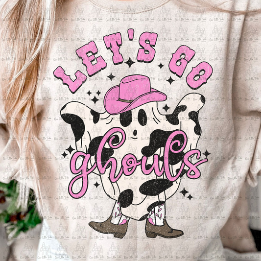 LET'S GO GHOULS - COUNTRY - GRUNGE EFFECT - DTF TRANSFER