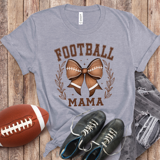 FOOTBALL MAMA BOW - DTF TRANSFER