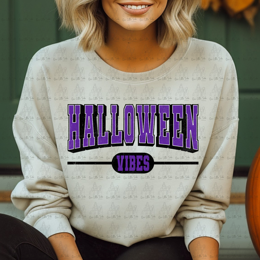HALLOWEEN VIBES PURPLE - DTF TRANSFER