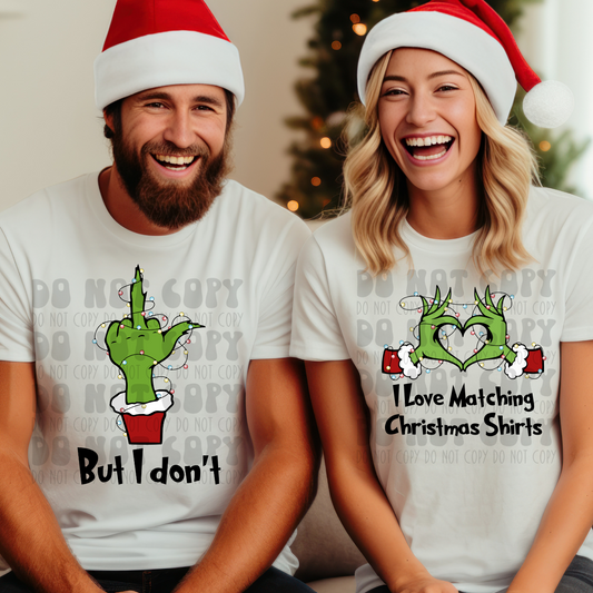 I LOVE MATCHING SHIRTS - DTF TRANSFER