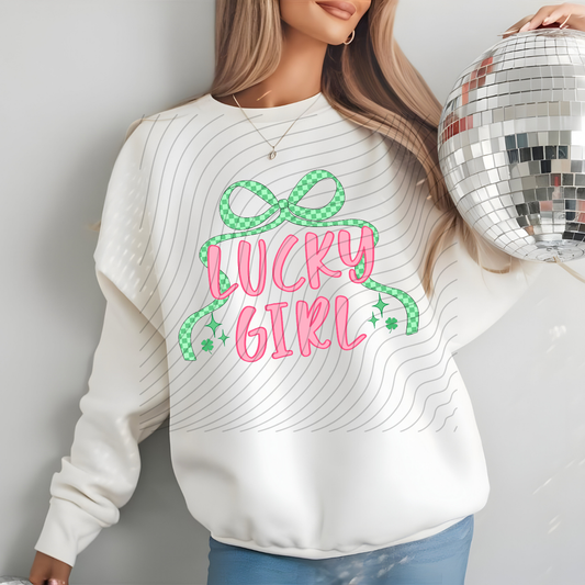 LUCKY GIRL COQUETTE - DTF TRANSFER