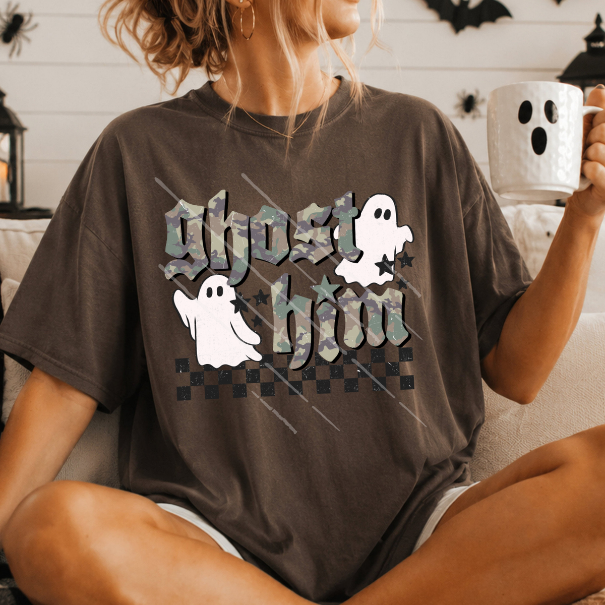 GHOST HIM CAMO - DTF TRANSFER