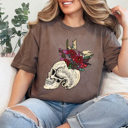 FLORAL SKELETON - DTF TRANSFER