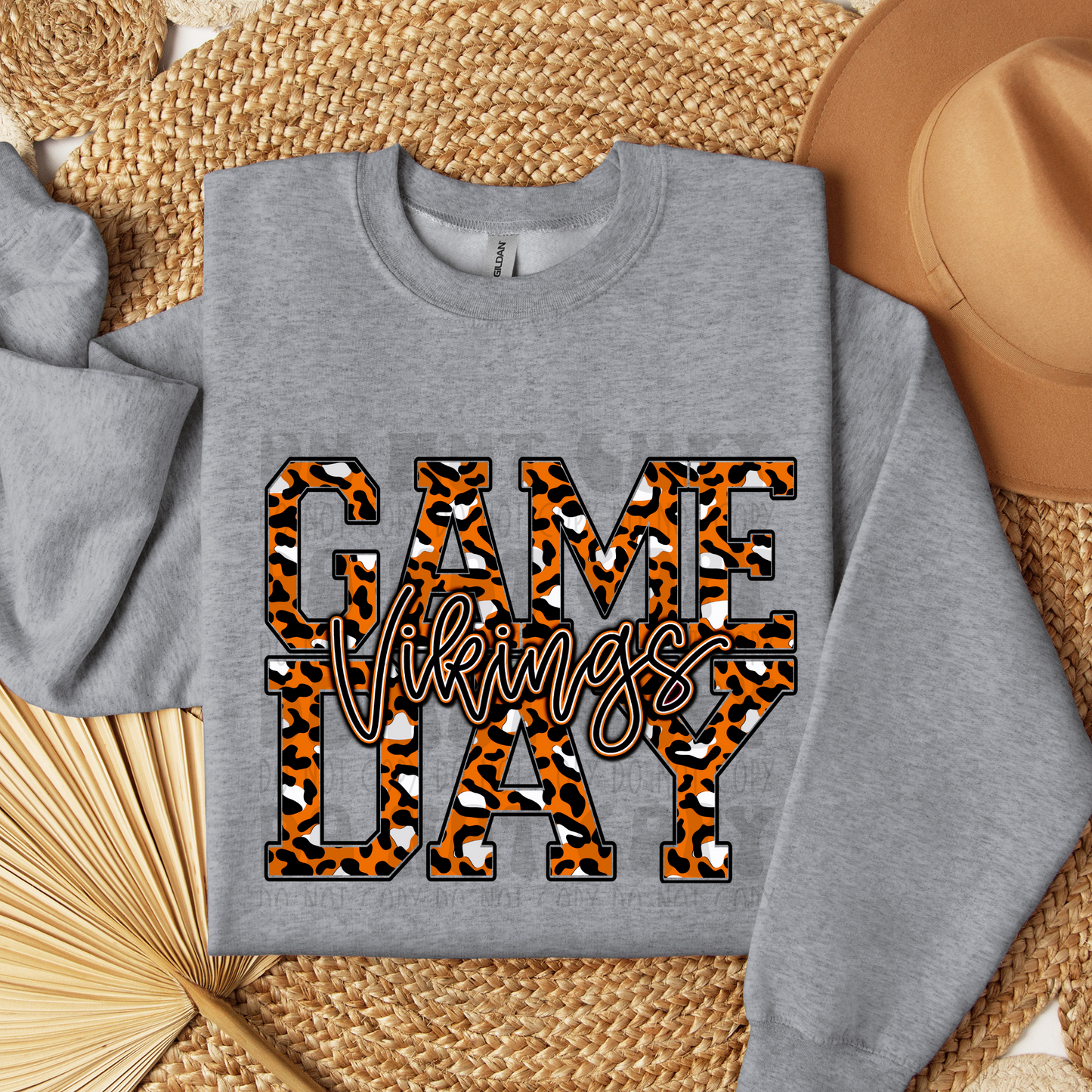 LEOPARD GAME DAY VIKINGS - DTF TRANSFER