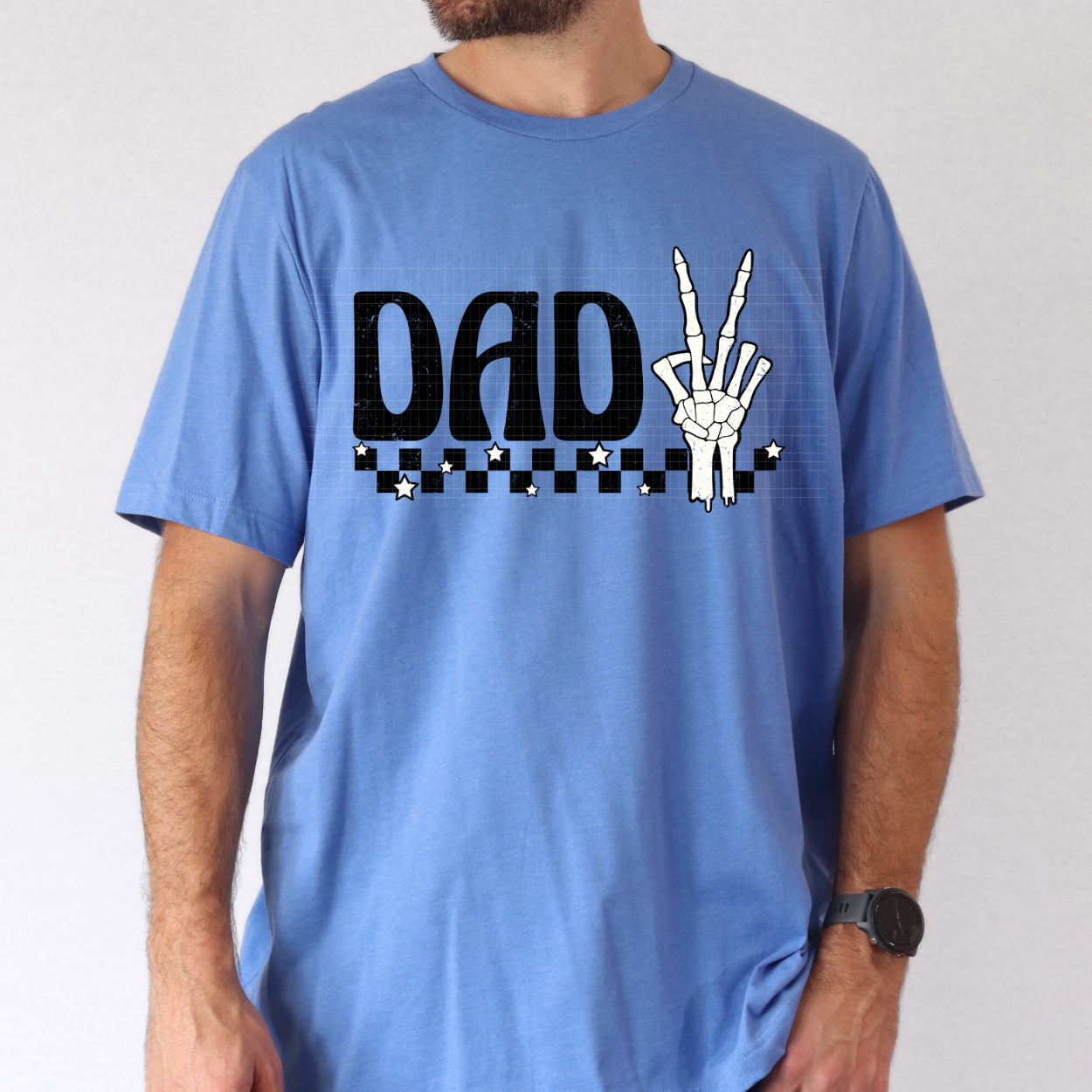 DAD SKELETON PEACE - DTF TRANSFER