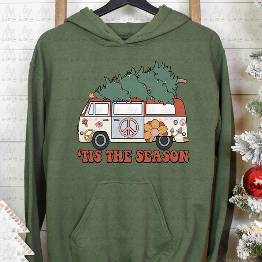 TIS' THE SEASON RETRO VAN - DTF TRANSFER