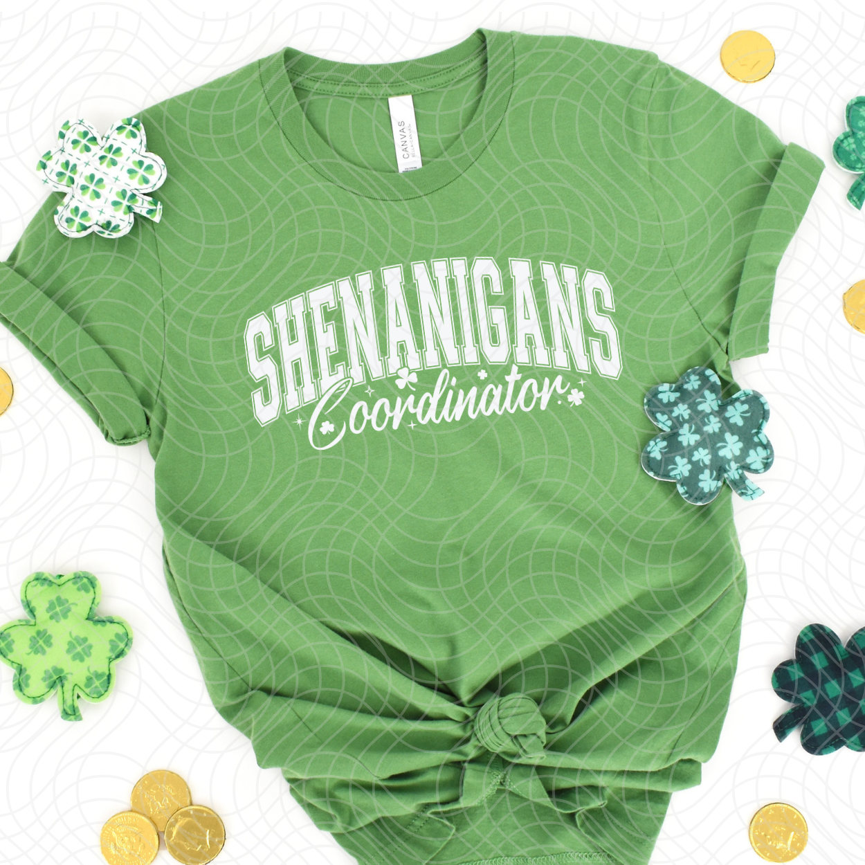 SHENANIGANS COORDINATOR WHITE - DTF TRANSFER