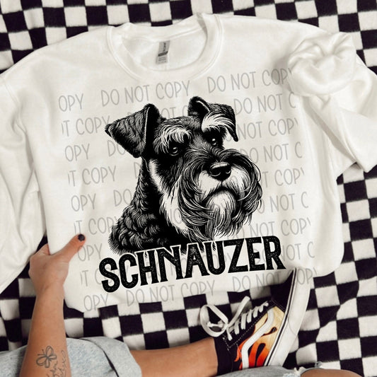 SCHNAUZER DOG - DTF TRANSFER