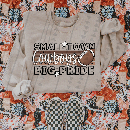 NEUTRALS SMALL TOWN BIG PRIDE - COWBOYS - DTF TRANSFER
