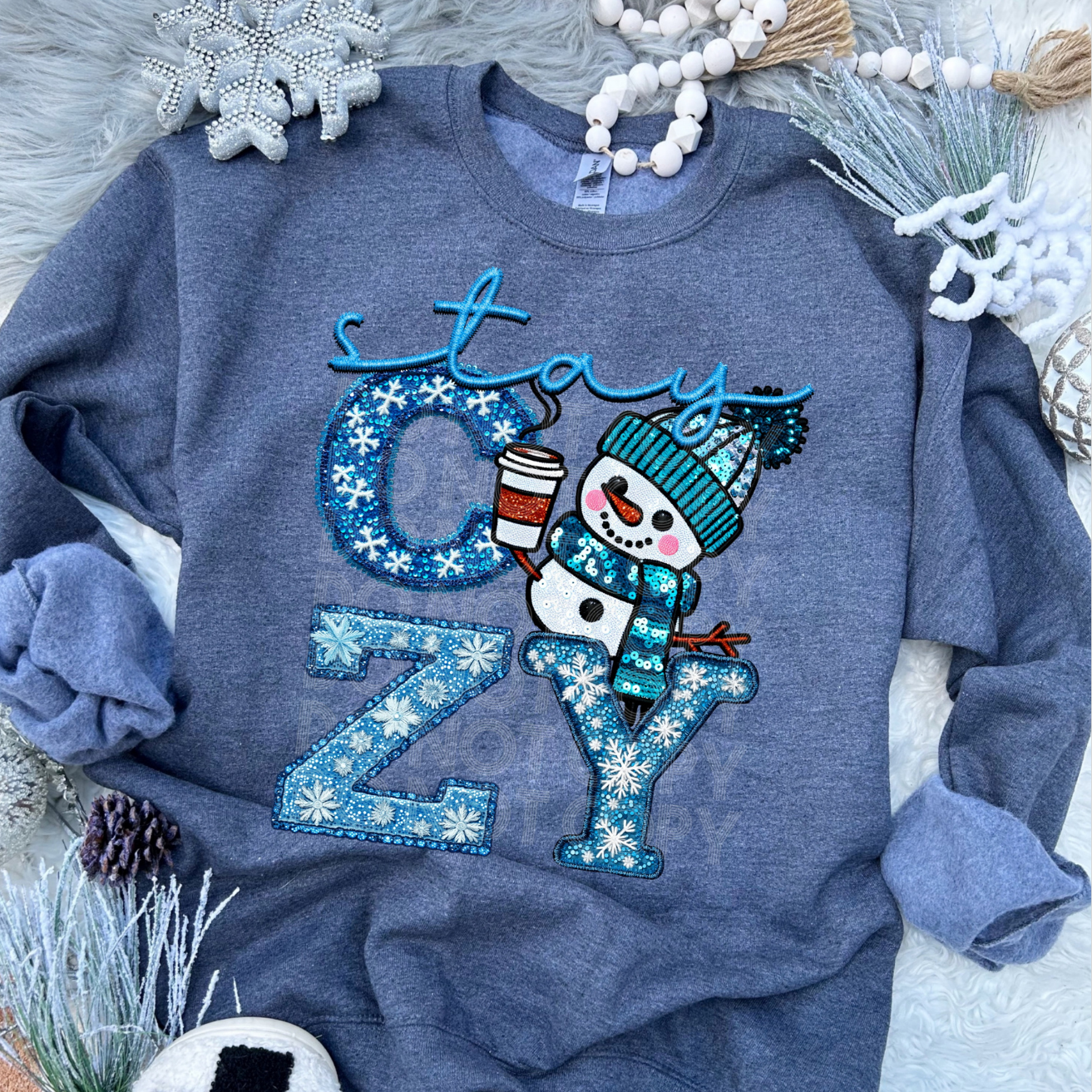 STAY COZY FAUX EMBROIDERY - DTF TRANSFER