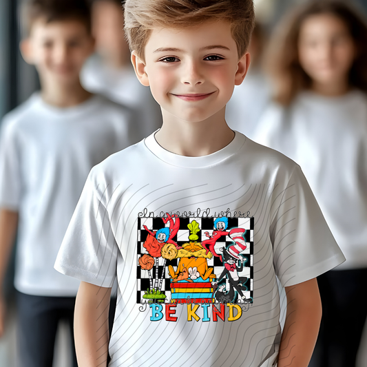 BE KIND CHECKERED - DTF TRANSFER