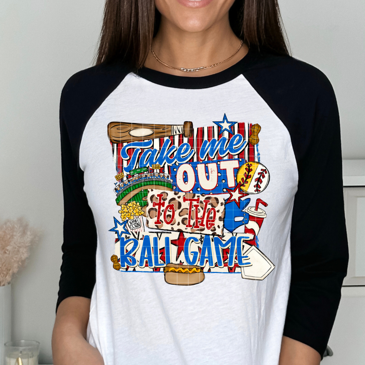 TAKE ME OUT TO THE BALL GAME, SOFTBALL&BASEBALL - DTF TRANSFER