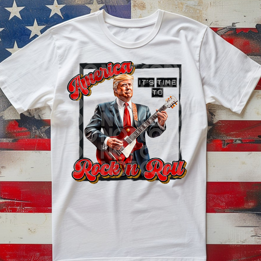 AMERICA ROCK N ROLL - DTF TRANSFER