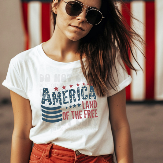 AMERICA LAND OF THE FREE DISTRESSED - DTF TRANSFER