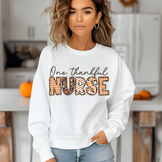 ONE THANKFUL NURSE DOODLE - DTF TRANSFER
