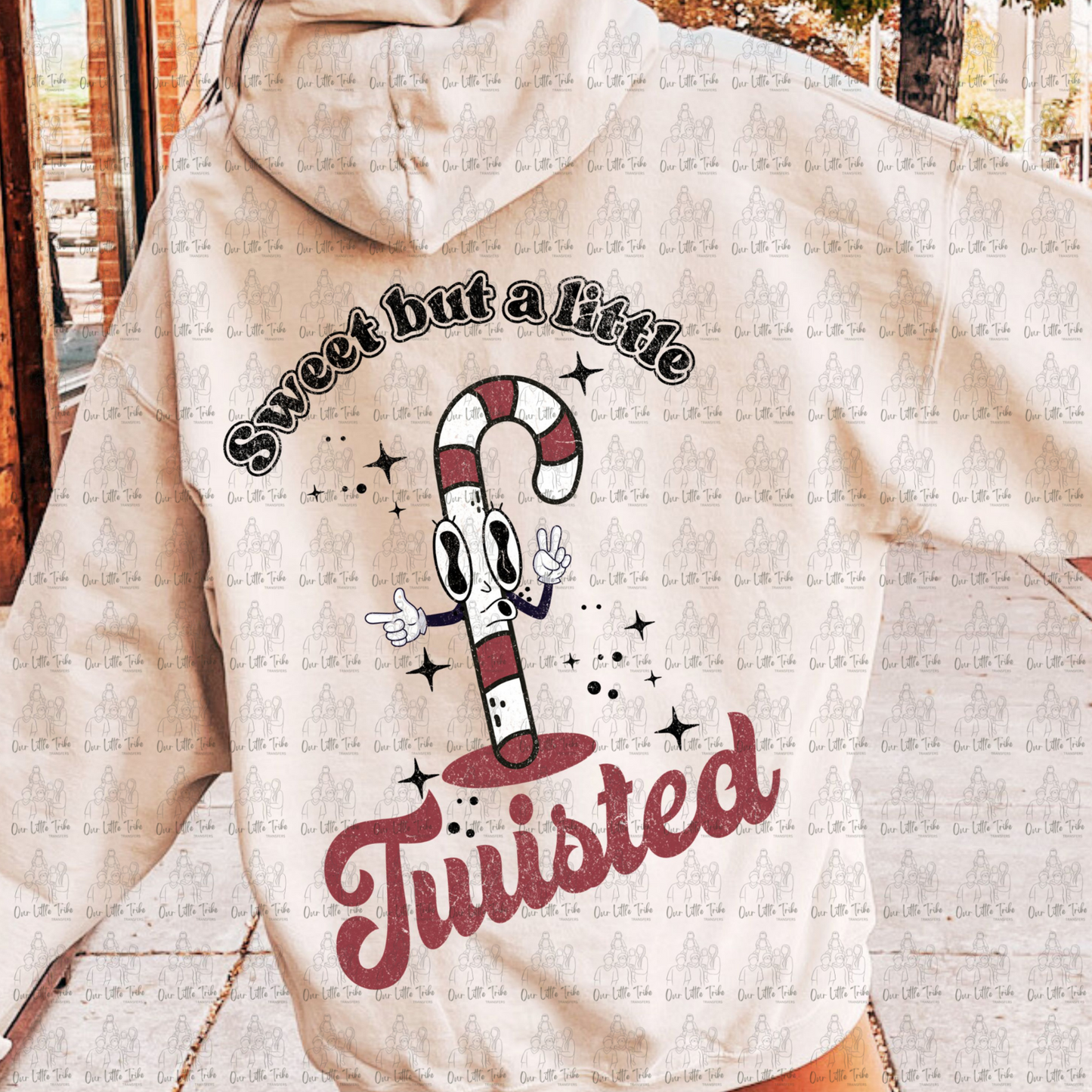 SWEET BUT A LITTLE TWISTED - DISTRESSED - DTF TRANSFER