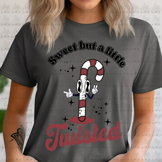 SWEET BUT A LITTLE TWISTED - NO DISTRESS - DTF TRANSFER