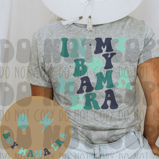 BOY MAMA ERA BLUE W/POCKET - DTF TRANSFER