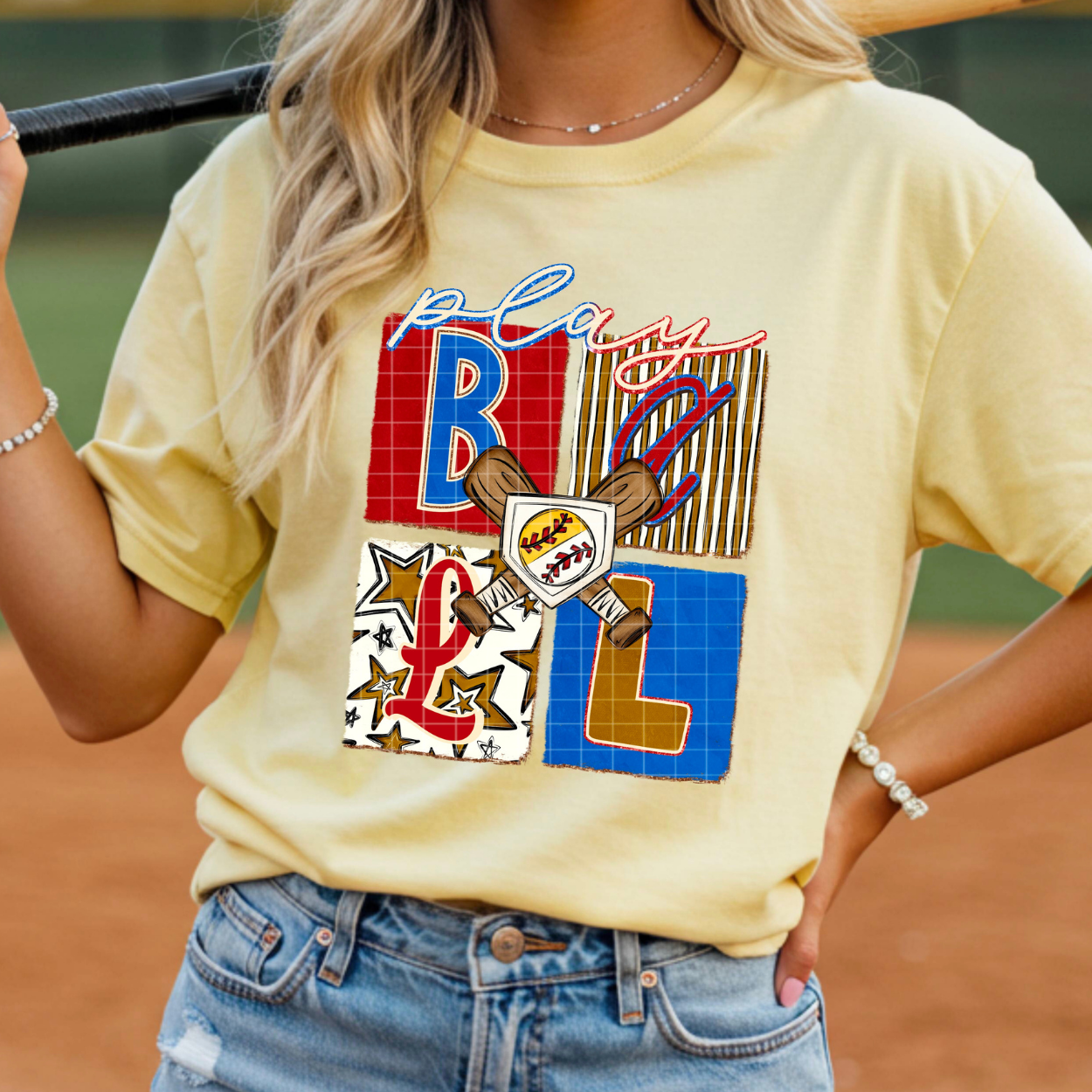 PLAY BALL, SOFTBALL&BASEBALL - DTF TRANSFER