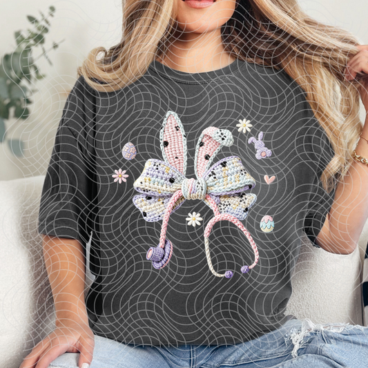 FAUX YARN BUNNY EAR MEDICAL - DTF TRANSFER
