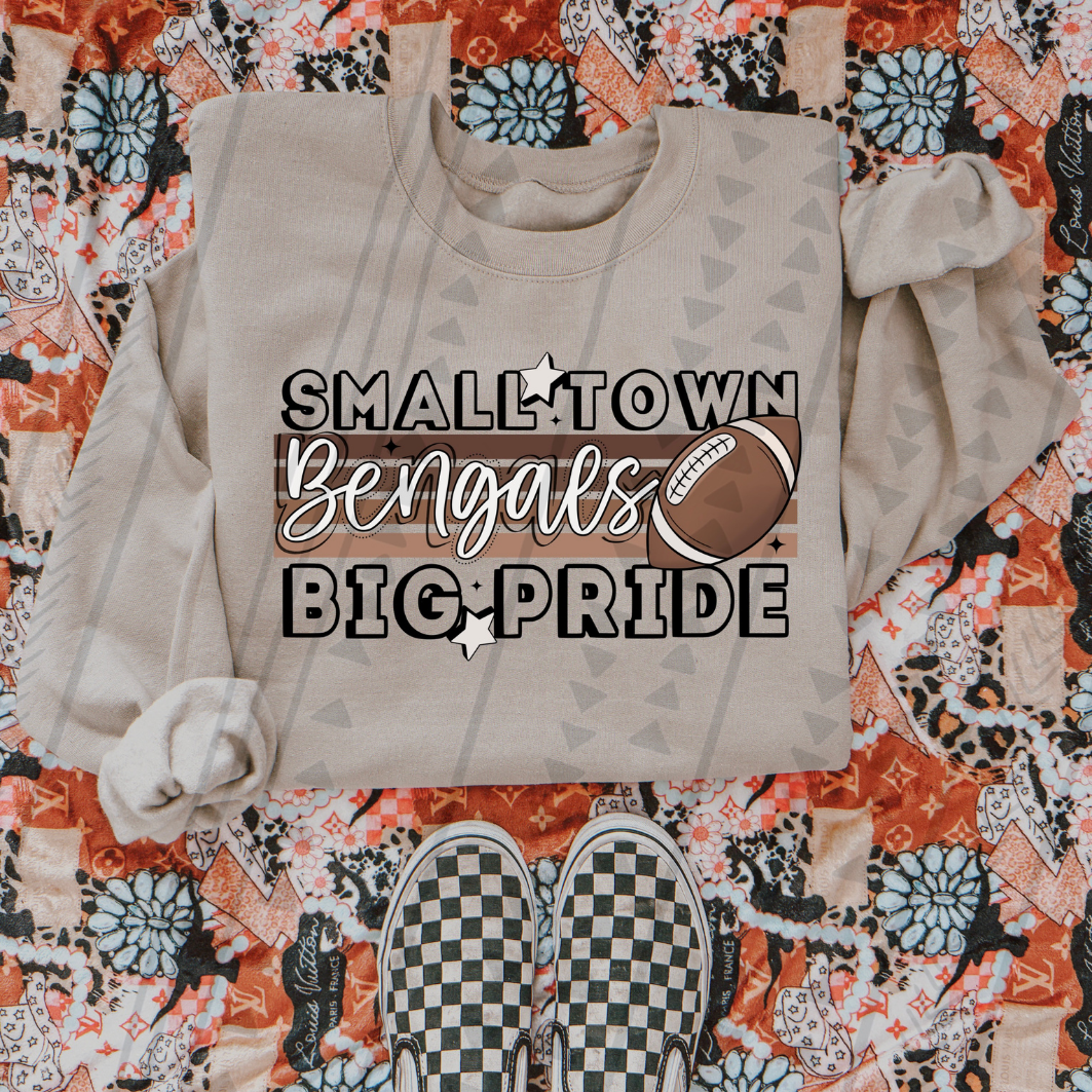NEUTRALS SMALL TOWN BIG PRIDE - BENGALS - DTF TRANSFER