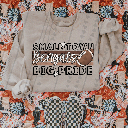NEUTRALS SMALL TOWN BIG PRIDE - BENGALS - DTF TRANSFER