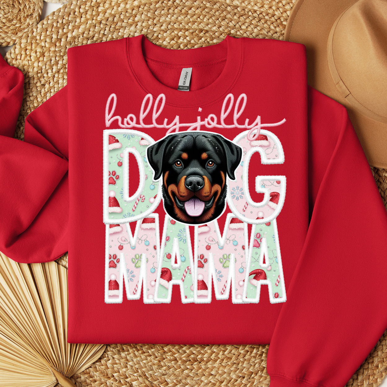 HOLLY JOLLY DOG MAMA - DTF TRANSFER