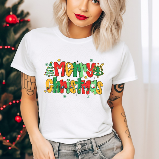 MERRY CHRISTMAS - DTF TRANSFER