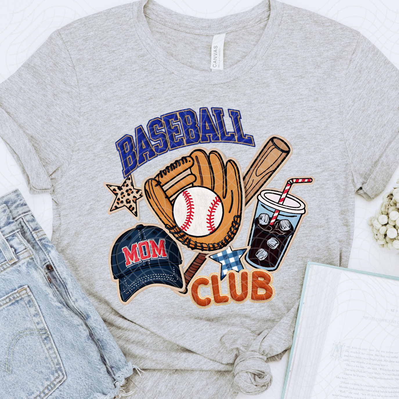 BASEBALL MOMS CLUB - DTF TRANSFER