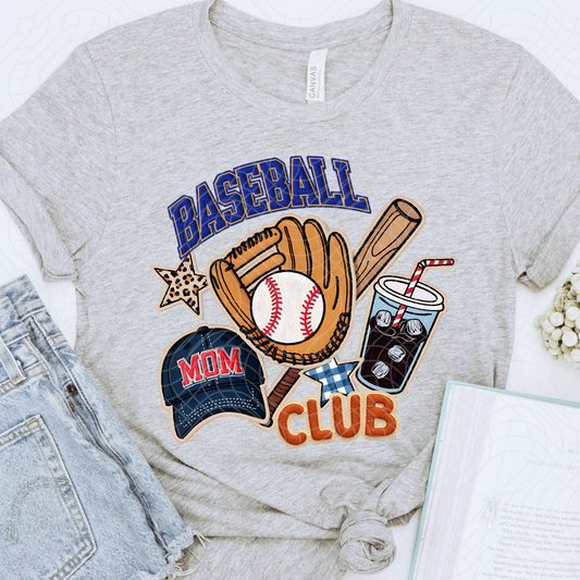 BASEBALL MOMS CLUB - DTF TRANSFER