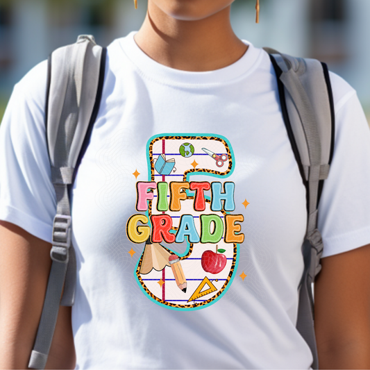 FIFTH GRADE PENCIL - DTF TRANSFER