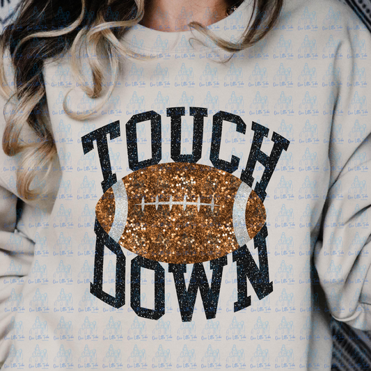TOUCH DOWN - FAUX SEQUINS  - DTF TRANSFER