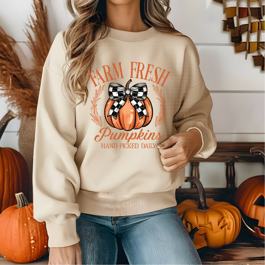 FARM FRESH PUMPKINS DISTRESSED - DTF TRANSFER