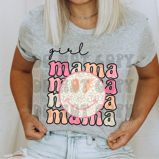 GIRL MAMA STACKED - DTF TRANSFER