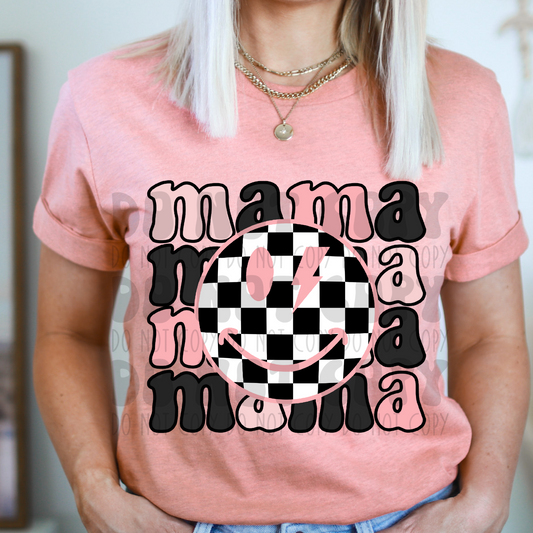 MAMA BLK/PINK STACKED - DTF TRANSFER