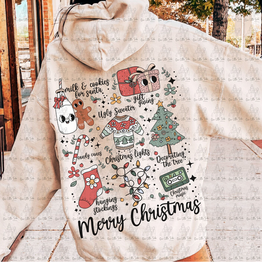 MERRY CHRISTMAS COLLAGE - DTF TRANSFER
