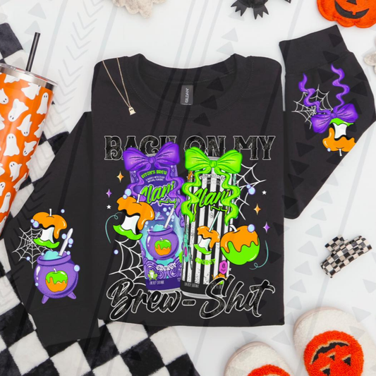 BREW SHIT W/ SLEEVES - DTF TRANSFER