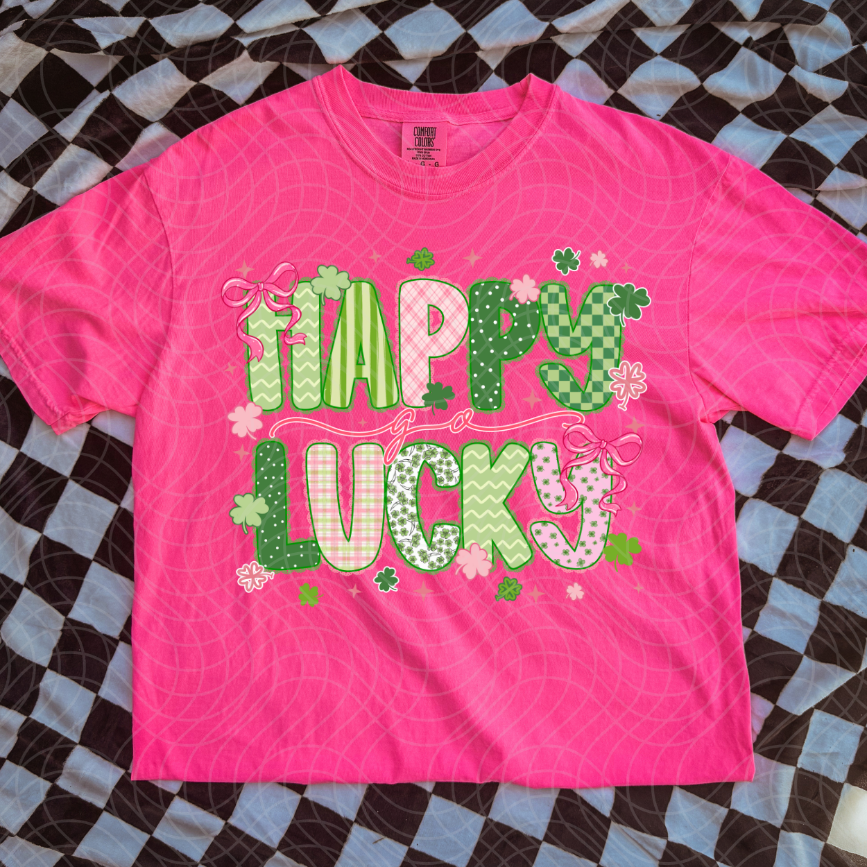 HAPPY GO LUCKY - DTF TRANSFER