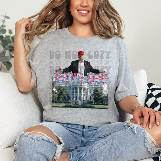 DADDY'S HOME RED FONT - DTF TRANSFER