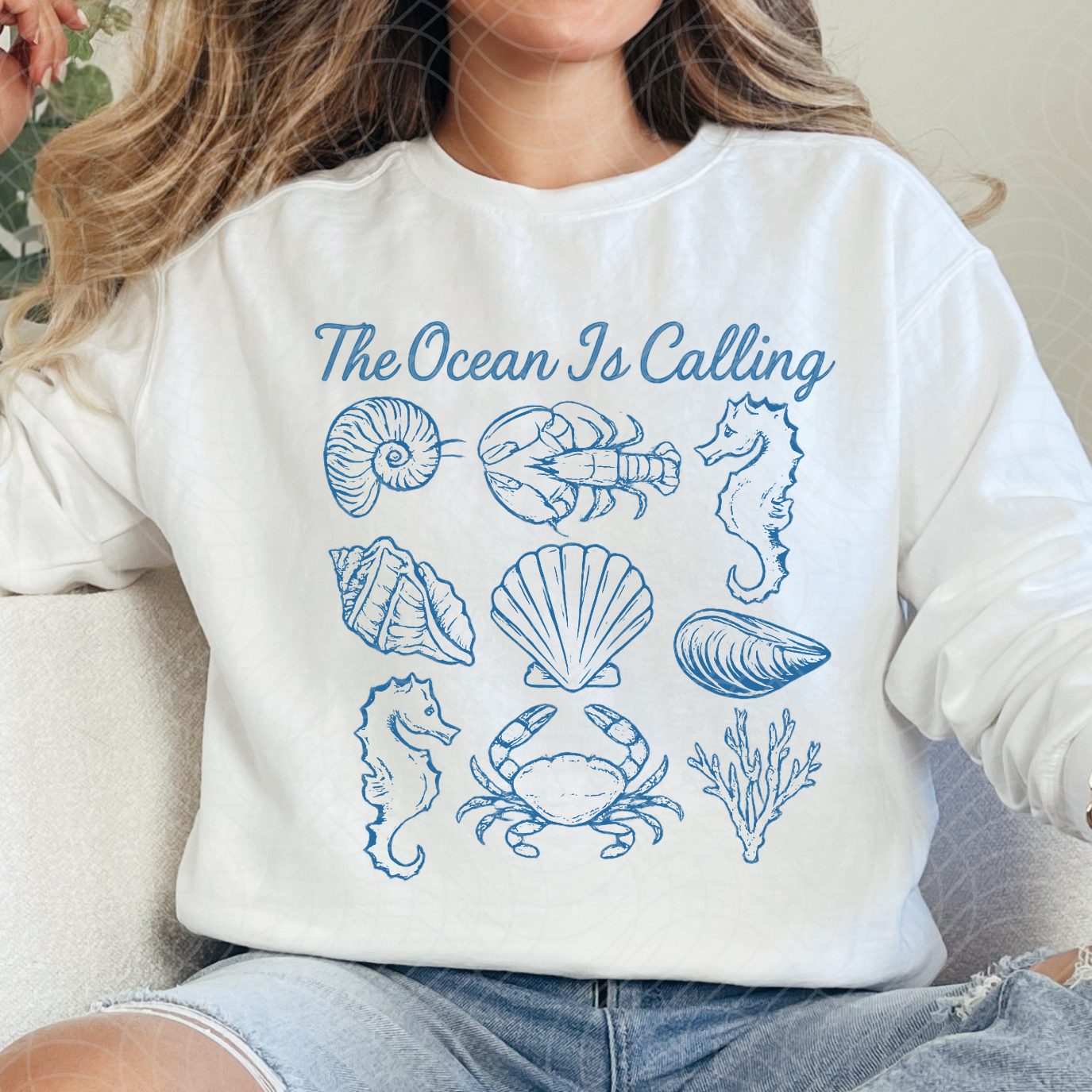 THE OCEAN IS CALLING - DTF TRANSFER