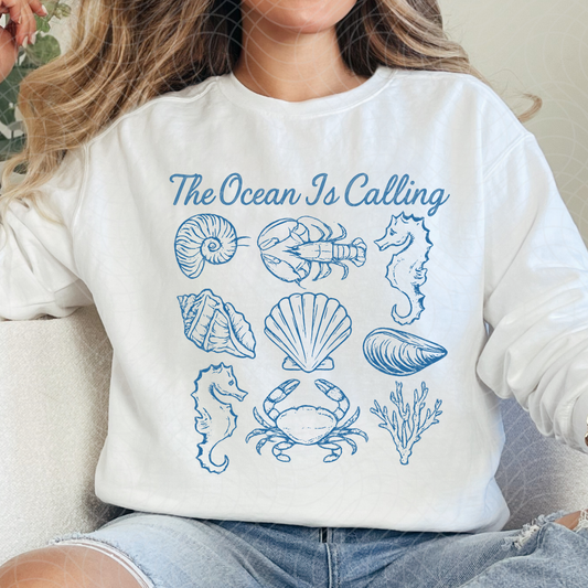 THE OCEAN IS CALLING - DTF TRANSFER