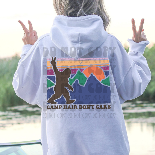 CAMP HAIR DON'T CARE COLORED - DTF TRANSFER