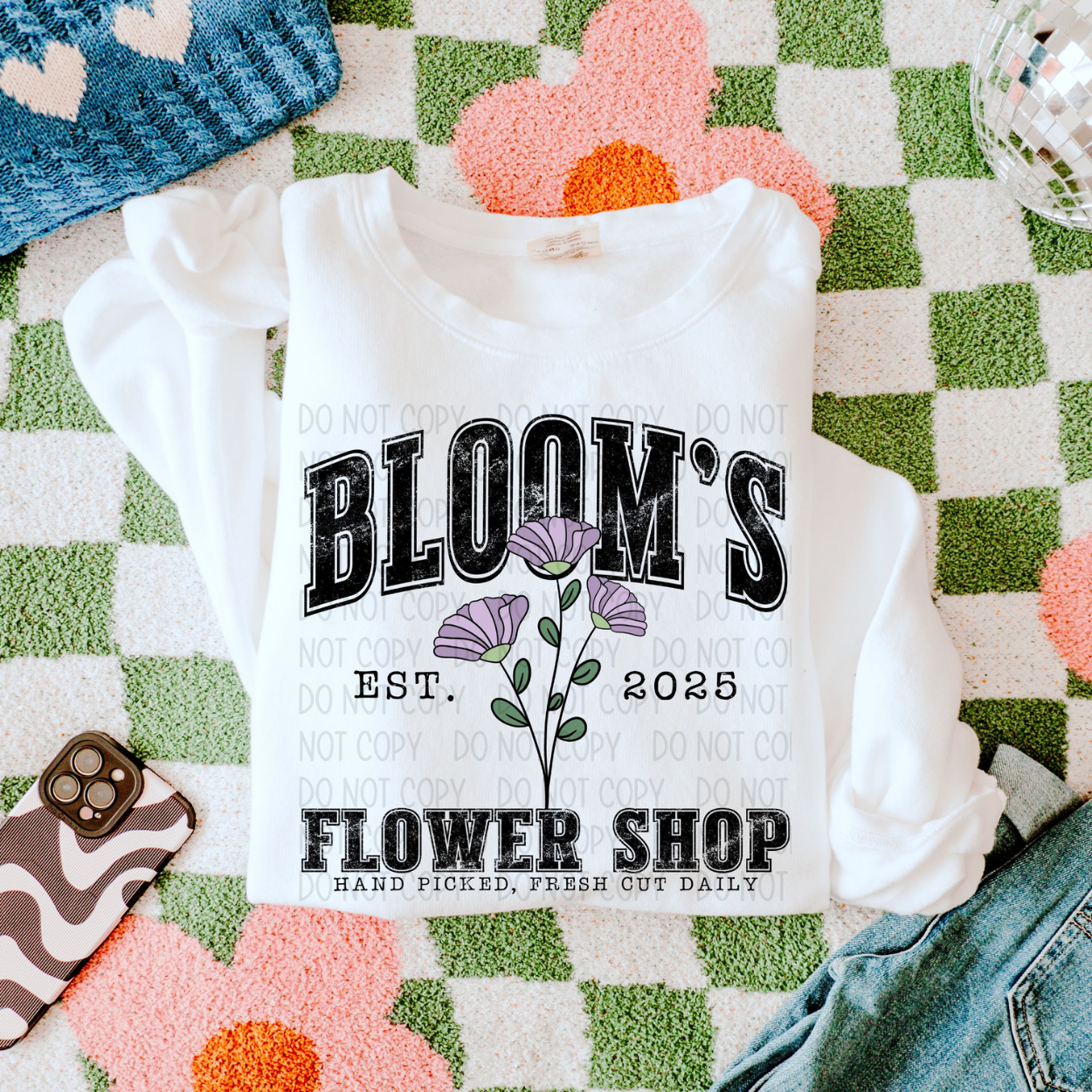 BLOOMS FLOWER SHOP - DTF TRANSFER