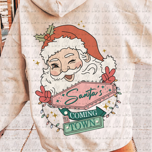 SANTAS COMING TO TOWN - NO DISTRESS - DTF TRANSFER