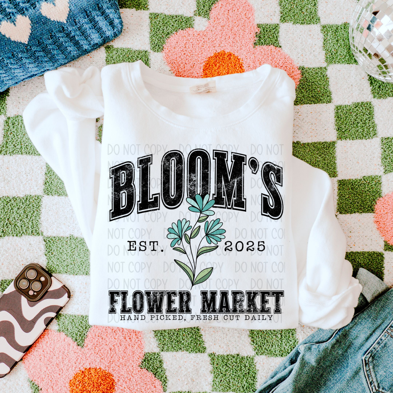 BLOOMS FLOWER MARKET - DTF TRANSFER