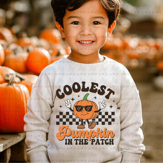 COOLEST PUMPKIN IN THE PATCH - NO DISTRESS - DTF TRANSFER
