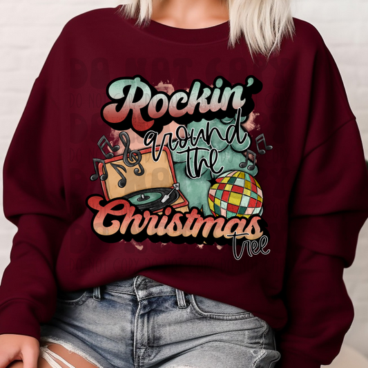 ROCKIN AROUND THE CHRISTMAS TREE - DTF TRANSFER