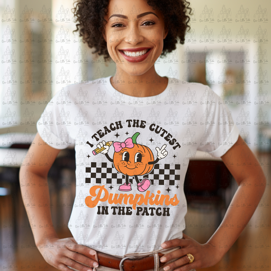 I TEACH THE COOLEST PUMPKIN IN THE PATCH - COLOR - DTF TRANSFER